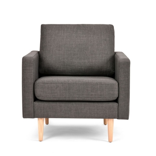 Butaca Silln Tokio Tapizado Rustico Gris