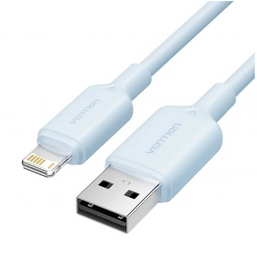 Cable de USB A a Lightning 2.4A 2metros Vention Celeste