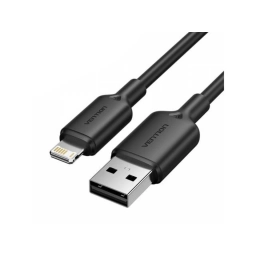 Cable de USB A a Lightning 2.4A 2metros Vention Negro