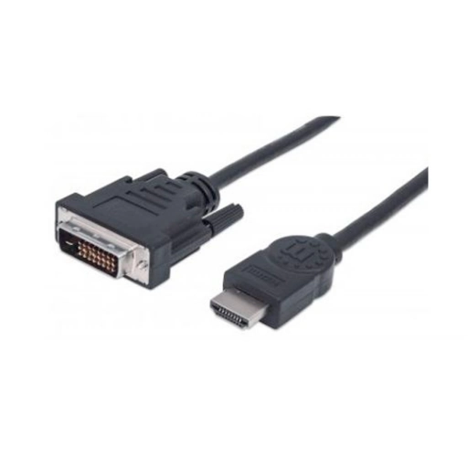 Cable HDMI a DVI-D Manhattan Macho/Macho 1,8 Metros