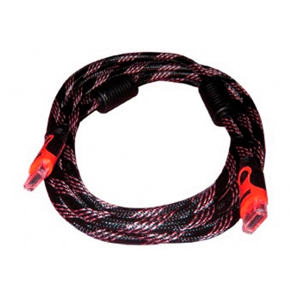 Cable mallado y blindado. 