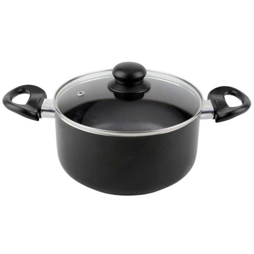 Cacerola Cuori Black 20cm Antiadherente Con Tapa