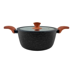Cacerola Cuori Preto 24cm Antiadherente 