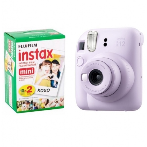 C�mara Instant�nea Fujifilm Instax Mini 12 con Papel Fujifilm x20