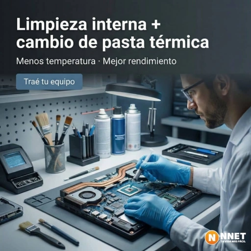 Servicio de limpieza interna + cambio de pasta t�rmica
