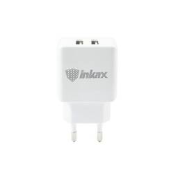 Cargador Inkax HC-02 2.4A 2x USB Carga Rápida
