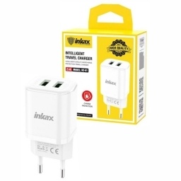 Cargador Inkax HC-02 Blanco 2 Puertos USB 2.4A
