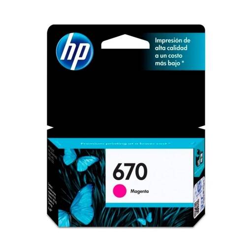 Cartucho de Tinta HP 670 Color Magenta Deskjet