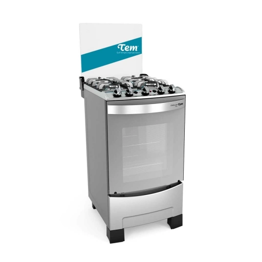 Cocina a Gas TEM Celebracin Plus 4H con Horno 48L