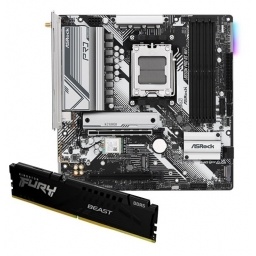 Combo Mother Asrock B650M Pro + Memoria Kingston Fury Beast 16GB DDR5