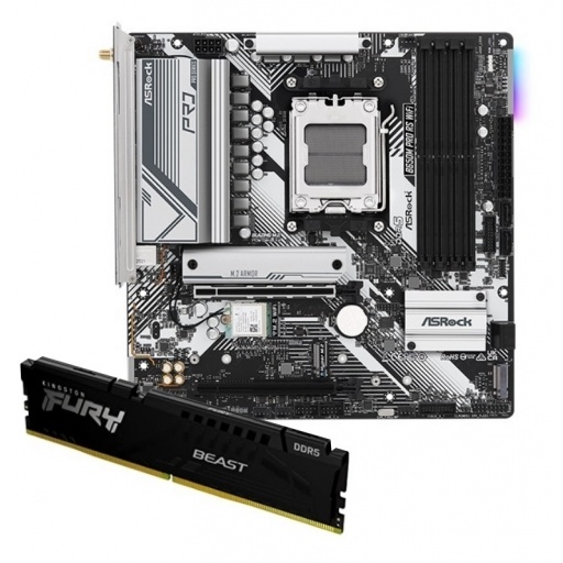 Combo Mother Asrock B650M Pro + Memoria Kingston Fury Beast 16GB DDR5