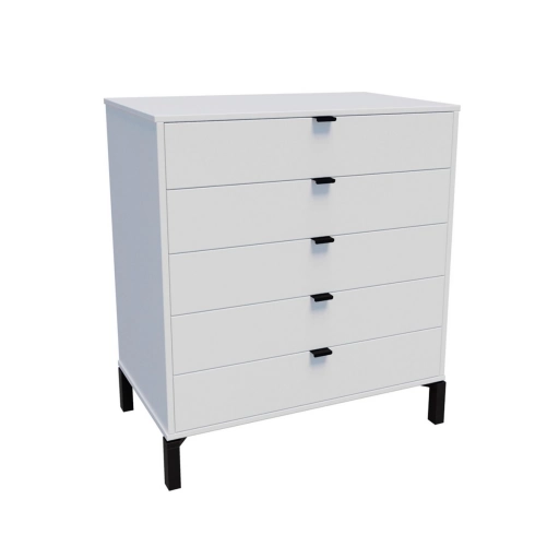 Cmoda Unsi FurnitureMarden 5 cajones Blanco MDP 
