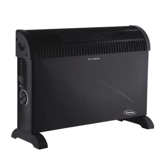 Convector Calefactor Turbo Kassel 2000W Negro