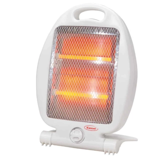 Estufa Kassel KS-QZ1001 2 Cuarzos 800W con Sistema Antivuelco