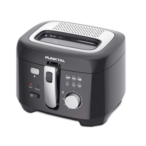 Freidora Sin Aceite Punktal 1800W 2.5 Litros Inox