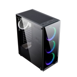 Gabinete Gaming Perseo Hero + 3 Fanes Argb