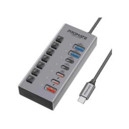 Hub Promate GegaHub-10G USB-C 7 en 1 10Gbps 20W
