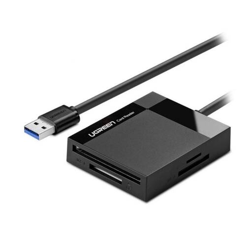 Hub Ugreen USB 3.0 + Lector Tarjetas de Memoria