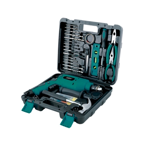 Kit Taladro Percutor Xion 650W con 95 Accesorios