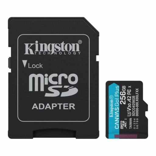Memoria Micro Sd Kingston Canvas Go Plus 256GB Clase 10