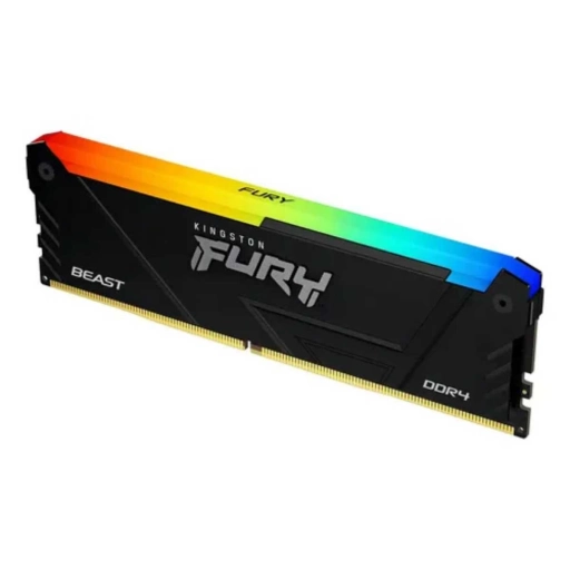 Memoria RAM 16GB Kingston Fury Beast RGB DDR4 3200MTs CL16 Negro