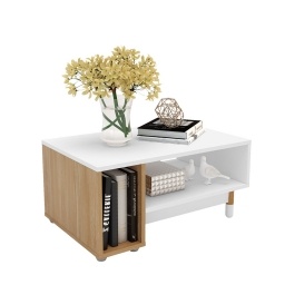 Mesa de Centro Nora Madera Moderna para Living