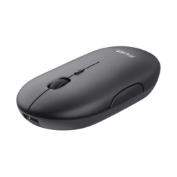 Mouse Trust Puck Inal�mbrico Recargable Bluetooth Negro