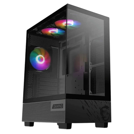 Gabinete MSI MAG PANO 110A 3F Negro con vidrio templado y RGB