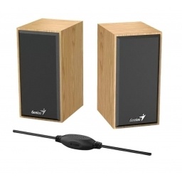 Parlante Genius SP-HF180 2.0 6W USB madera