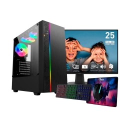 PC Gamer Da del Nio - Ryzen 5 5600G 16GB 480GB + Monitor Gamer 25 + Perifricos