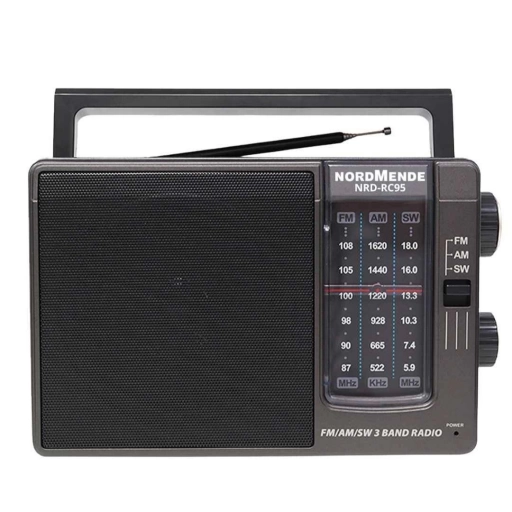 Radio cl�sica Nordmende AM FM SW recargable USB port�til