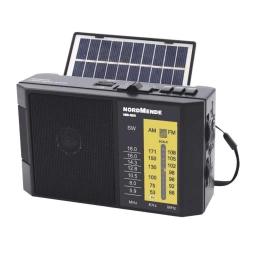 Radio port�til Nordmende AM FM SW Bluetooth con panel solar recargable