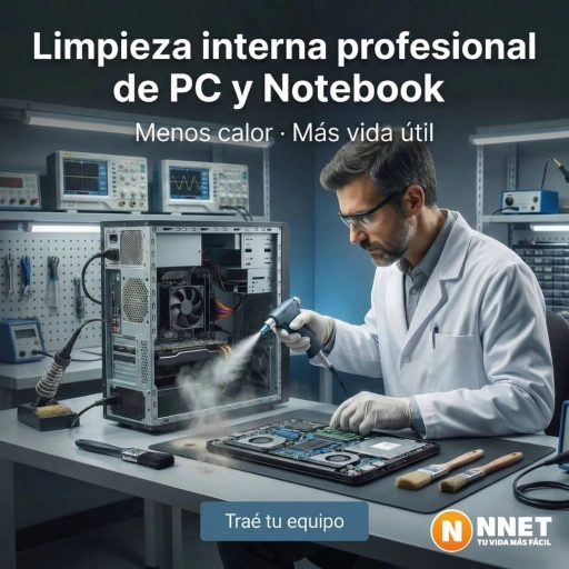 Servicio de limpieza interna de PC y Notebook