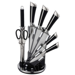 Set De Cuchillos Zilan ZLN1634 8 Piezas Con Soporte Y Afilador