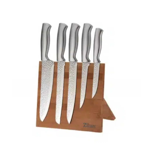 Set De Cuchillos Zilan ZLN1641 5 Piezas con Soporte Magn�tico