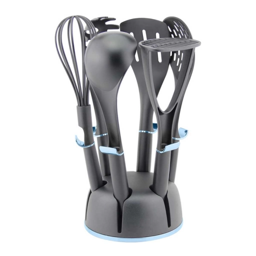 Set Utensilios Cocina Cuori 7 Piezas con Soporte