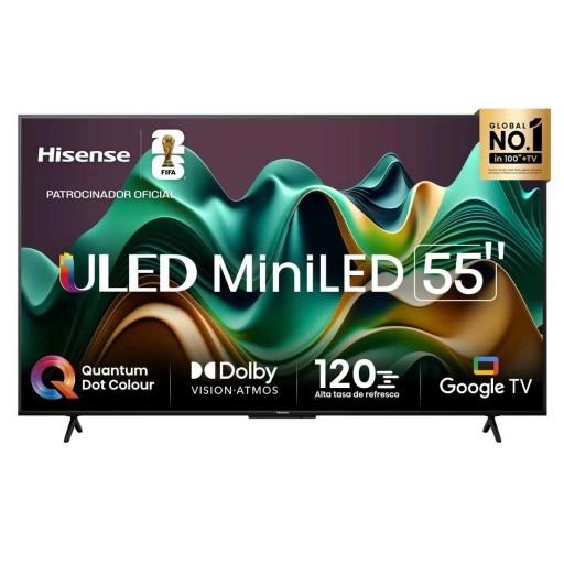 Smart TV Hisense 55" U6N ULED MiniLED 4K Google TV