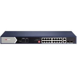 Switch PoE Hikvision PRO 16 Puertos Gigabit 225W Hi-PoE