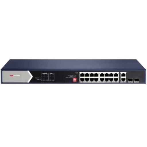 Switch PoE Hikvision PRO 16 Puertos Gigabit 225W Hi-PoE