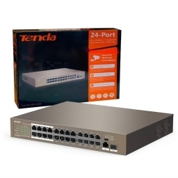 Switch Tenda PoE 24 Puertos Gigabit 250W Rackeable