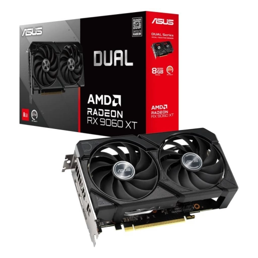 Tarjeta de Video ASUS Radeon RX 9060 XT Dual 8GB GDDR6