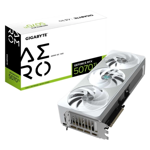 Tarjeta de Video Gigabyte GeForce RTX 5070 Ti AERO OC 16GB GDDR7 8K