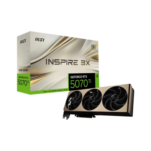 Tarjeta de Video MSI Geforce 5070 Ti Inspire 3x OC Plus 16GB