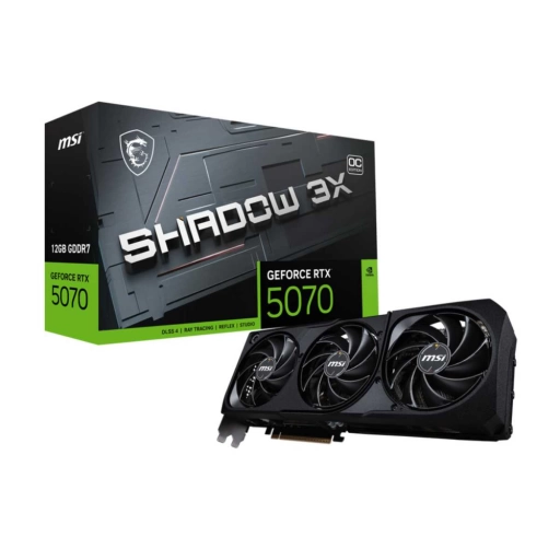 Tarjeta de video MSI GeForce RTX 5070 12GB SHADOW 3X OC