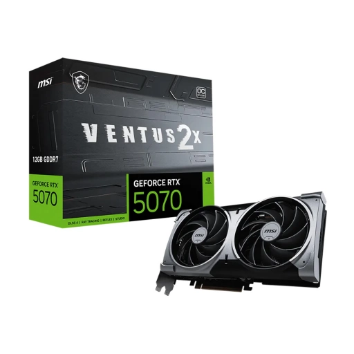 Tarjeta de Video MSI Ventus 2X OC NVIDIA�RTX5070 12GB GDDR7 