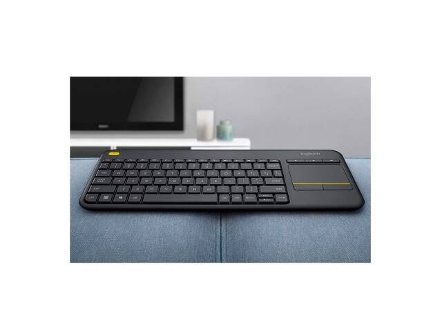No necesita un ratón: este teclado compacto tiene un touchpad integrado de 9 centímetros.