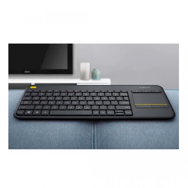 No necesita un ratón: este teclado compacto tiene un touchpad integrado de 9 centímetros.
