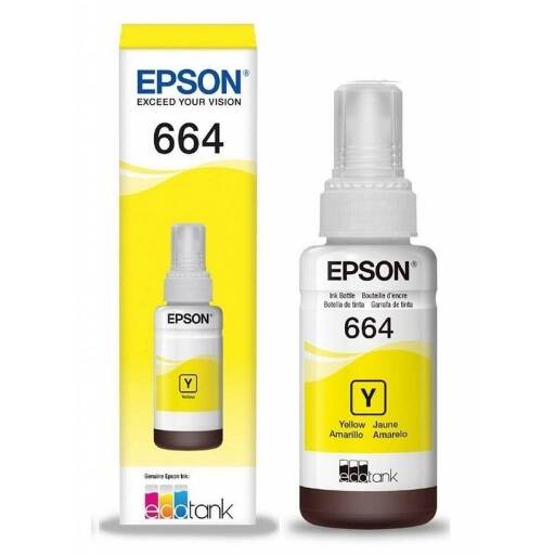 Tinta Epson Ecotank T6644 Color Yellow 70ml 6500 Pginas