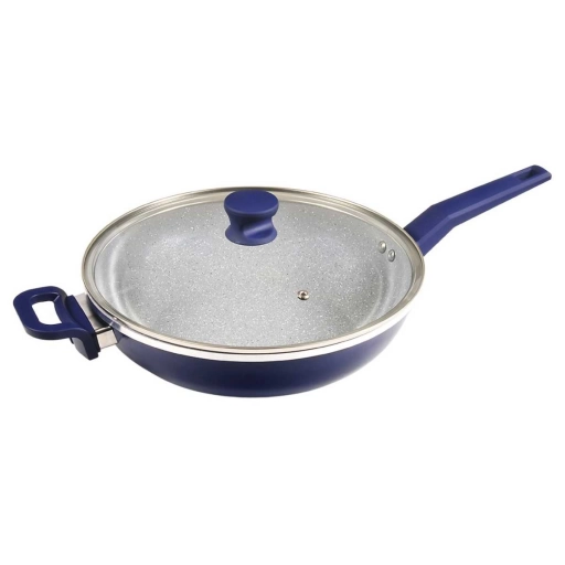 Wok Cuori Mare 30cm Aluminio Antiadherente Inducci�n Azul
